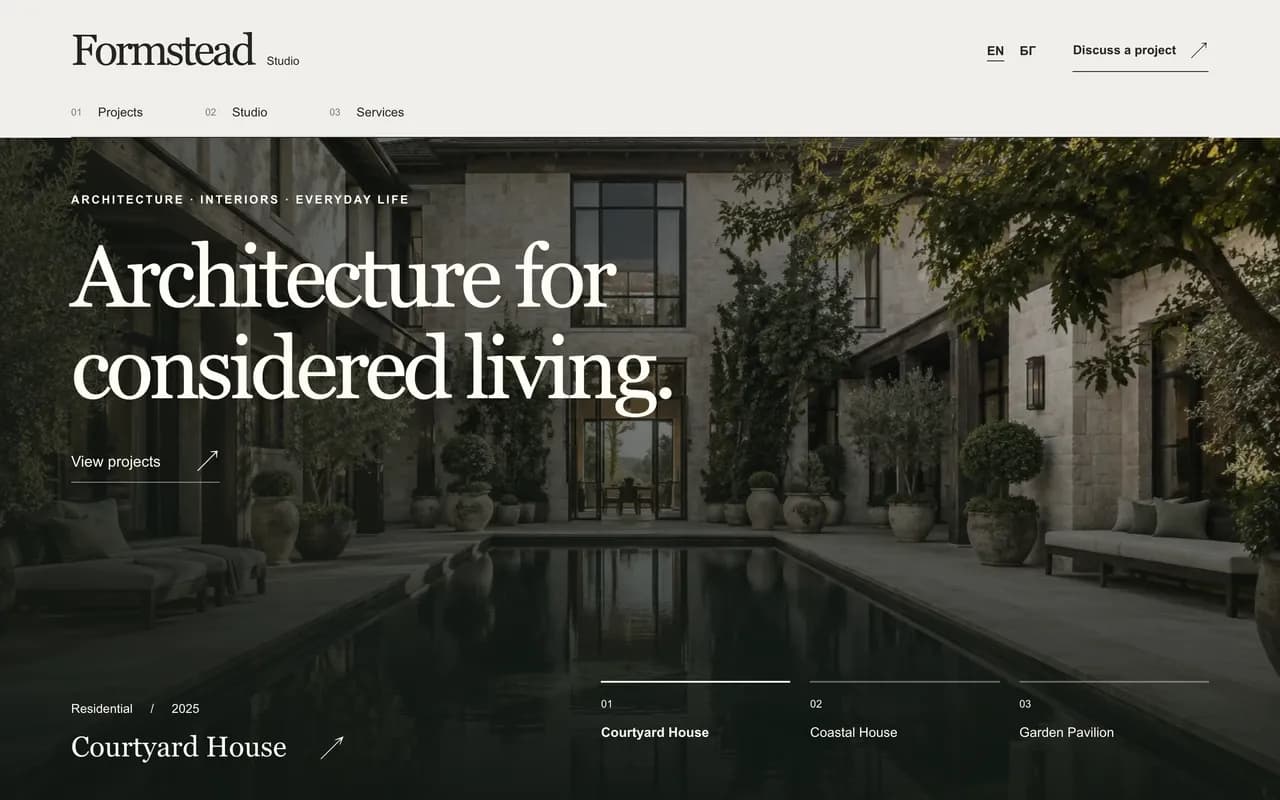 Architecture studio: Formstead Studio