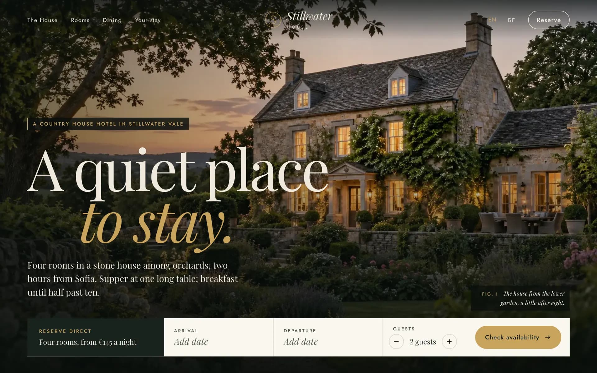 Stillwater House: Booking websites