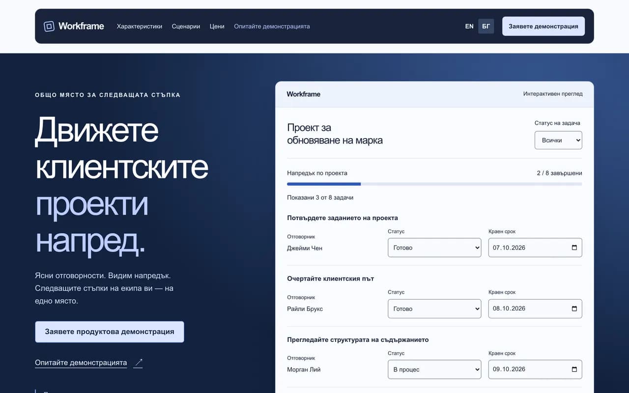 Софтуерен продукт: Workframe