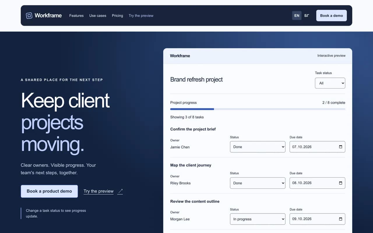 Software product: Workframe